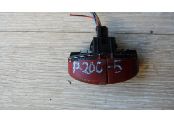 Кнопка аварійної сигналізації PEUGEOT 206, 40377877, 6554L0